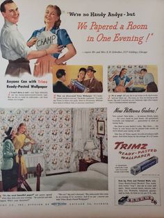 an old advertisement for time magazine showing two women and a man in the bedroom with curtains