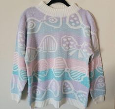 Pastel Stripes, Harajuku Fashion, Vintage Knitting, Cream White, Taiwan, Knit Sweater