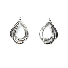 Sterling silver earrings 925/1000. Stamped 925.Approximate weight 4.4 grams. Dimensions 29x20mm (1.16x0.80 inches). All our jewels are made from solid sterling silver 925/1000 and are carefully crafted by hand in our family workshop. We dispatch your orders in 5 working days, worldwide and the postage is $5. We ship registered priority mail. Please allow 5-7 working days for delivery in Europe and 10-15 working days outside Europe. For any questions - please do not hesitate to contact me! Stylish Earrings, Wax Casting, Silver Jewels, Lost Wax Casting, Stylish Earring, Lost Wax, Fun Earrings, Fine Jewellery Earrings, Jewelry Earrings Hoops