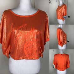 Apple Bottoms Women’s Poncho Style Cropped Glitter Shimmer Top, Slightly Oversized, Size Small In An Orange Color. New With Tags. Measurements Approx... Bust 44 In ....Length. 18 In Disco Shimmer Tops For Spring, Spring Disco Shimmer Tops, Trendy Shimmer Tops For Spring, Trendy Shimmer Tops For Summer, Trendy Shimmer Summer Tops, Spring Glitter Print Top For Night Out, Spring Glitter Print Tops For Night Out, Glitter Print Tops For Spring Night Out, Casual Shimmer Tops