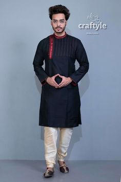 Presenting exclusive light weight soft silk men's kurta pajama. This silk kurta can be paired with ethnic bottoms for a stylish ethnic style. Pajama is optional, so please select as per your requirement during checkout. Product : Men's Kurta Men's Chest Size : 38 inch, 40 inch Ready to Wear : Yes Design Work : Embroidery Fabric : Blended Silk Kurta Color : Midnight Black Sleeve Length : Long Sleeves Pocket : Yes Pajama Type : Silk Churidar Pajama Color : Cream White / Maroon Red Wash Care : Dry Ceremonial Kurta With Cutdana For Eid, Black Art Silk Kurta For Eid, Cotton Silk Kurta With Cutdana For Puja, Black Churidar For Eid, Ceremonial Art Silk Kurta With Cutdana, Ceremonial Cutdana Kurta For Eid, Ceremonial Cutdana Kurta For Diwali, Ceremonial Straight Kurta For Festivals, Handloom Sherwani With Straight Kurta