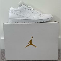 Dead Stock Air Jordan 1 Low Women’s Size Us 10.5, Brand New With Tags Never Worn. Jordan 1 Low Triple White, Air Jordan 1 Low Women, Jordan 1 Low Women, Dolce Vita Sneakers, Air Max 270 Women, Green Vans, Orange Sneakers, Puma Suede, Balenciaga Shoes