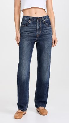 Levi's Baggy Dad Jeans | Shopbop Levi's Straight Jeans With Five Pockets, Levi's Straight Leg Jeans With Five Pockets, Classic Straight Leg Jeans With Button Zip Fly, Levi's Straight Fit Jeans, Levi's Straight Denim Jeans, Levi's Straight Leg Cropped Jeans In Medium Wash, Levi's Straight Jeans For Fall, Relaxed Fit Straight Jeans With Zip Fly, Everyday Dark Wash Jeans With Zip Fly