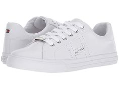 Tommy Hilfiger Lustern Women's Shoes Tommy Hilfiger White Sneakers, White Sneakers Women, Sneakers Women, Tommy Hilfiger Women, Branded Bags, Discount Shoes, White Sneakers, 8 M, Flocking