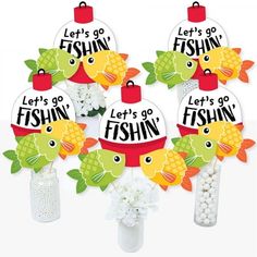 let's go fishin centerpieces with candy