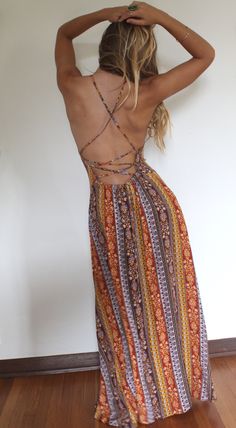 Athena Criss Cross Dress - Yoga Clothing by Daughters of Culture Criss Cross Back Dress, Comfy Summer Outfits, Cross Back Dress, Cross Dress, Criss Cross Dress, Harem Jumpsuits, Flowing Fabric, Ethnic Print, Back Dress