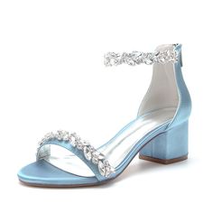 Category:Wedding Shoes,Sandals; Upper Materials:Satin; Embellishment:Zipper; Heel Type:Chunky Heel; Gender:Women's; Toe Shape:Open Toe; Type:Bridal Shoes; Style:Minimalism; Heel Height(inch):2-3; Outsole Materials:Rubber; Closure Type:Zipper; Listing Date:02/24/2023; Production mode:Self-produce; 2024 Trends:Bling Bling,Sparkling Shoes; Foot Length:; Foot Width:; Size chart date source:Provided by Supplier.; US Size:null; UK Size:14.5; EU Size:50 Sparkling Shoes, Wedding Shoes Sandals, Sandals Patterns, Modern Sandals, Sparkle Shoes, Trendy Sandals, Bridal Sandals, Bling Shoes, Low Heel Shoes