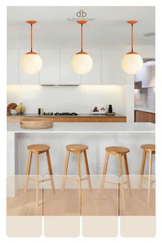 Here is a Color Cap Pendant Lighting Mountain House Design, 80s Kitchen, Design With Color, Color Combinations Home, Modular Kitchen Designs, Modular Kitchen Design, Apartment Life, Kitchen Plans, Globe Pendant