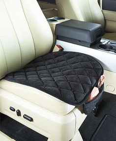 there is a seat cushion in the back of a car