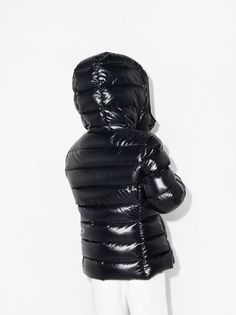 Shop Moncler Enfant New Maya puffer jacket with Express Delivery - FARFETCH Down Jackets, Boys Coat, Black Feathers, Detachable Hood, Ballet Flat Shoes, Padded Jacket, Jeans Dress, Boys Shoes, Puffer Jacket