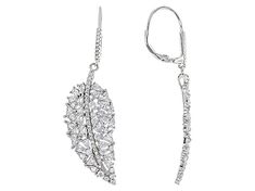 Bella Luce ® white diamond simulant 14.01ctw round, triangle, and pear, rhodium over sterling silver earrings. Measure approximately 2.06"L x 0.56"W and have leverback closures. The diamond equivalent weight is 8.57ctw. Modern Pear-shaped Cubic Zirconia Jewelry, Modern Pear-shaped Diamond Cut Jewelry, Hypoallergenic Diamond Jewelry For Formal Occasions, Formal Hypoallergenic Diamond White Jewelry, Modern Sterling Silver Pear-shaped Jewelry, Modern Pear-shaped Sterling Silver Jewelry, Silver Hypoallergenic Pear-shaped Jewelry, Hypoallergenic Pear-shaped Silver Jewelry, Diamond Simulant