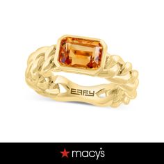 in stock Gold Plated Sterling Silver, Statement Ring, Chain Link, Citrine, Statement Rings, Jewelry Watches, Jewelry Rings, Gold Plate, Buy Online