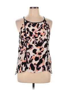 Calvin Klein Sleeveless Blouse Size: X-Large Tops - used. 100% VISCOSE | Calvin Klein Sleeveless Blouse: Pink Tops - Size X-Large Calvin Klein Sleevless Animal Print, Pink Sleeveless Blouse, Pink Tops, Sleeveless Blouse, Sleeveless Top, Calvin Klein, Women Handbags, Womens Tops, Handbags