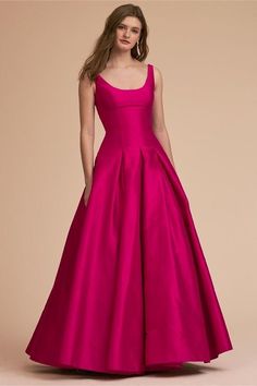 This is one piece box pleated gown which is custom made specially for our customers. We will need your complete measurements for customization . Can be customize in all the sizes and other colors possible. India Wedding Dress, Gown Bridesmaid, Rani Pink, Pleated Gown, Ball Skirt, Simple Gowns, Long Frock, Curvy Barbie, Long Dress Design