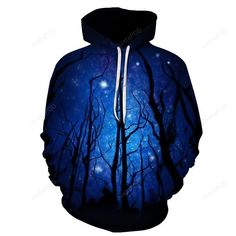 Get your product: Night In A Forest 3D Hoodie Sweatshirt Pullover
1. PRODUCT INFORMATION:

Proudly printed in America
5.3 oz, unisex fit
Heavy cotton, classic midweight fabric
Material: 100% cotton | Dark Gray: 50% cotton:50% polyester | Light Gray: 90% cotton:10% polyester
Double-needle stitched neckline, bottom hem, and sleeves
Quarter-turned to eliminate center crease
7/8 inch collar
Tear-away label
Machine-wash safe
Copyrighted artwork
2. SIZE CHART:
3. RETURN:
We will gladly issue you a rep Blue Things, Cooler Style, Hat Print, Pocket Hoodie, 3d Hoodie, Winter Hoodies, Pocket Jacket, Teenage Boys, Branded Sweatshirts