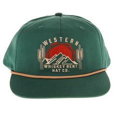 Whiskey Bent Hat Co 5-Panel cotton twill pre-curved bill plastic snap adjust One size fits most WBH-EVERGRN The Evergreen Cap's timeless style and comfortable fit make it a go-to choice for those who appreciate quality craftsmanship and the beauty of nature. Whether exploring the wilderness or simply enjoying the great outdoors, this cap is the perfect companion for every adventure. Green Vintage Trucker Hat For Outdoor, Vintage Green Dad Hat With Curved Bill, Green Cotton Trucker Hat With Flat Bill, Vintage Green Snapback Hat For Summer, Green Cotton Dad Hat With Flat Bill, Green Vintage Snapback Hat For Summer, Green Flat Bill Snapback Hat For Summer, Green Cotton Curved Bill Hat, Green Cotton 5-panel Baseball Cap