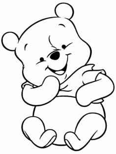 winnie the pooh bear coloring pages for kids to print out and color on with