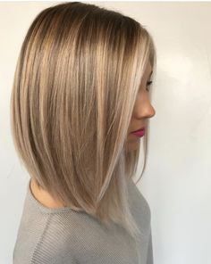 Straight Thick Hair, A Line Haircut, Line Bob Haircut, Long Bob Haircuts, Hair 2018, Hair Styles 2017, Long Bob Hairstyles, Penteado Cabelo Curto, Haircut For Thick Hair