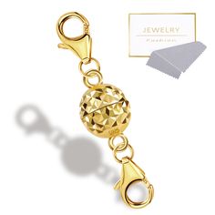 PRICES MAY VARY. Package: You will receive 1pcs 14k gold plated sterling silver magnetic jewelry clasps and a silver polishing cloth in the package so that you can clean it at any time. （each lobster clasp is 8mm size）. Suitable for most diy jewelry making, meeting your jewelry needs. Material: Made of 925 sterling silver, 14k gold plated. Lead Nickel and Allergy free. Strong and sturdy, not easy to break, rest assured to use. will not fade,rust,tarnish and it won’t turn your skin green! Design: Yellow Gold Jewelry With Extender, Bracelet Extender, Magnetic Necklace, Necklace Clasp, Magnetic Jewelry, Necklace Clasps, Sterling Necklaces, Making Crafts, Jewelry Clasps