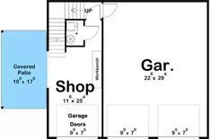 the garage floor plan for this home