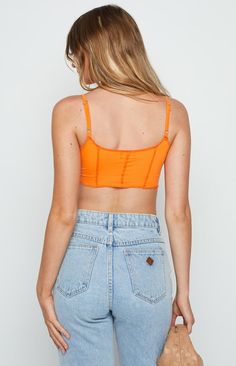 Orange Crop Top


Our best selling crop now comes in a bold 'n bright orange - simply perfect for those summer days! Style with jeans and sandals for a fun and colourful summer style!

Cropped length

Slight scoop neckline

Adjustable spaghetti straps

Thin-soft material with stretch

Exposed seams

Unlined

V hem Orange Crop Top, Prom Midi Dress, Summer Playsuit, Exposed Seams, Sweater Crop, Beginning Boutique, Strapless Tops, Long Crop Top, Crop Top Sweater