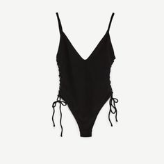 Black Zara Swimsuit. One Piece With The Cutouts, Cheeky Bottom, So Cute On! Brand New With Tags Bikini Swim Swimwear One Piece Black One-piece Bodysuit For Spring, Black Summer Bodysuit For Club, Black Beachwear Bodysuit For Spring, Casual Club Swimwear, Casual Black Bodysuit For Vacation, Black Summer Club Bodysuit, Summer Club Black Bodysuit, Casual Party Bodysuit By Zara, Zara Casual Bodysuit For Party