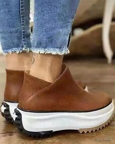 Lasaky - Zippered PU Leather Boots Παπούτσια Nike Free, Daily Walking, Pu Boots, Botas Chelsea, Orthopedic Shoes, Zipper Heels, Trainers Fashion, Beige Shoes, Leather Boots Women