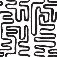 an abstract black and white background with wavy lines in the shape of rectangles