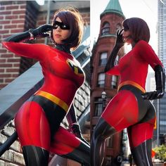 Female Superhero Suit, Elastic Girl, Superhero Halloween Costumes, Trendy Bodysuits, Mr Incredible, Superhero Halloween, Trendy Blazers, Halloween Bodysuit, Superhero Suits