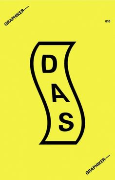 a yellow poster with the word da's on it