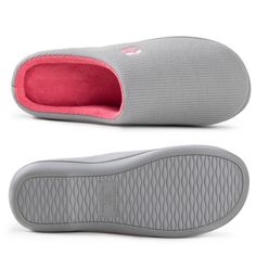 Step into these comfortable slippers after all-day walking or standing and let the memory foam footbed heal your tired feet. The slow-rebound material conforms to your foot shape to evenly distribute your weight. Made of a waffle-knit cotton-blend upper, your feet get to breathe which keeps the interior sweat-free and odorless. The rubber outsole lets you step out anytime for quick chores or work in the garden, without needing to switch shoes. All RockDove slippers are 100% vegan and machine was Acrylic Toes, Moccasins Style, Clogs Style, Comfortable Slippers, Closed Toe Shoes, Collars For Women, Knit Cotton, Waffle Knit, Slide Slipper