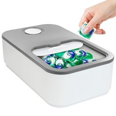 PRICES MAY VARY. [LAUNDRY PODS CONTAINER WITH SLIDE LID] - Our Laundry Pods Holder Storage Container with Slide Lid has an elegant design that makes it easy for you to open and fill it in. This laundry pod storage container has a transparent cover lid where you can effortlessly check what’s inside and keep your laundry soap pods fresh and tidy. This laundry detergent holder will also help prevent your laundry pods from drying out too quickly [HIGH-QUALITY MATERIAL] - This detergent pods containe Laundry Pod Storage, Detergent Holder, Laundry Detergent Storage, Laundry Soap Dispenser, Laundry Detergent Container, Detergent Storage, Detergent Container, Pod Storage, Bathroom Containers