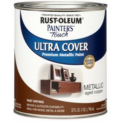 rust - oleeum paints touch ultra cover metallic paint, 1 qt, white