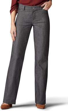 About this item

REGULAR FIT. With a regular fit and mid rise, these pants are a work-wear must. These women's trousers have a flexible non-binding waistband for all-day comfort.

FLEX MOTION. Made with flexible fabric and a non-binding waistband, these women's dress pants are made for long days. A work-appropriate classic, perfect for mixing and matching with your favorite tops. Womens Slacks, Dress Slacks For Women, Comfortable Dress Pants, Best Work Pants, Athleisure Dress, Slacks For Women, Formal Pants, Pinstripe Pants, Dress Slacks