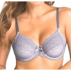 Nwt Chantelle 34dd Rive Gauche 3 Part Cup Bra 3281 Gray #118601 New Chantelle Rive Gauche 3 Part Cup Bra 3281. Size: 34dd New With Tags Retail Price 88.00 Gray Featuring All-Over Soft Lace With Maximum Support And Phenomenal Centering Of The Breast Tissue. Provides Lightweight Comfort All Day Long, And Lace Lies Flat For Smoothness Under Clothing. Perfect For The Woman Who Wants The Look Of A Smooth, Seamless Bra But The Support Of A Cut-And-Sewm Bra. 3-Part, Underwire Cup Shapes You For An Upli Elegant Fitted Bra With Medium Bust Support, Elegant Fitted Bra With Padded Cups, Elegant Fitted Padded Bra, Elegant Fitted Full Cup Bra, Gray Underwire Bra With Padded Cups, Fitted Gray Bra With Medium Bust Support, Elegant Fitted Push-up Bra, Elegant Underwire Lined Bra, Fitted Gray Push-up Bra