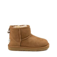 UGG® Classic Mini II Boot - Little Kid / Big Kid - Chestnut | Journeys Ugg Chestnut Boots, Uggs White Background, Shoes White Background, Uggs Classic Mini, Ugg Minis, Ugg Boots Kids, Uggs Mini, Classic Mini Ii Boot, Mini Ugg Boots