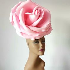 Headdress Wedding, Bridal Headbands, Pink Flower Headband, Floral Headdress, Flower Headdress, Wedding Hat, Kentucky Derby Hat, Derby Hat, Wedding Party Photos