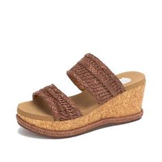 Kalo – Yellow Box Comfortable Brown Synthetic Footbed Sandals, Brown Synthetic Slides With Cushioned Footbed, Adjustable Brown Slip-on Wedge Sandals, Comfortable Brown Synthetic Sandals, Brown Adjustable Wedge Sandals With Cushioned Footbed, Adjustable Brown Wedge Sandals With Cushioned Footbed, Brown Synthetic Slides For Beach, Brown Slides With Arch Support For Spring, Brown Synthetic Slides For Spring