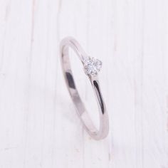 Delicate ring, Silver solitaire ring, Promise ring for her, Minimalist ring, Tiny ring, Small ring, Minimalist Products, Promise Ring Silver, Delicate Silver Rings, White Stone Ring, Promise Ring For Her, Small Ring, Tiny Rings, Promise Rings For Her, Minimalist Ring