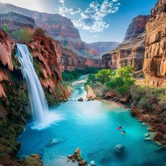 Havasu Falls Scenic Landscape Photos Travel Agencies, Beautiful Locations Nature, Tour Operator, Travel Agency, Landscape Photos