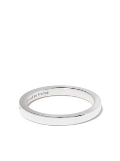 Sterling silver Le 3 Grammes ribbon ring from Le Gramme featuring a flat style, an engraved logo and metal weight detail and a polished finish. Please note this item is unisex and sold in men's sizing. | Le Gramme Le 3 Grammes ribbon ring Ribbon Ring, Engraved Logo, Flat Style, Fine Rings, Ring Silver, Fashion Flats, Sterling Ring, Sterling Silver Rings, Mens Jewelry