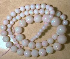 Magnificent Australian Mintabie Opal Large Bead Strand  Lots Of Reds Andamooka Opal, Jewelry Opal, Mabe Pearl, Bead Necklaces, Wholesale Store, Opal Beads, Rough Opal, Women's Jewelry And Accessories, Australian Opal