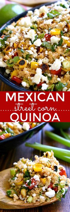 mexican street corn quisadilla on a wooden spoon