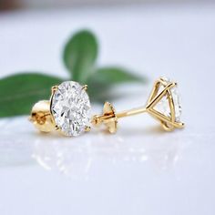 2 Carat Oval Cut Stud Moissanite Screw Back Earring 14K Solid Yellow Gold Solitaire Earrings 1 Carat Each Stud Earring anniversary Gifts 𝐏𝐥𝐞𝐚𝐬𝐞 𝐧𝐨𝐭𝐞: The listed price is for MOISSANITE stones, if you want other stones please DM us. (We provide Lab Grown Diamonds(CVD) as well in the same band on request only) ✥ 𝐘𝐎𝐔𝐑 𝐏𝐔𝐑𝐂𝐇𝐀𝐒𝐄 𝐖𝐈𝐋𝐋 𝐈𝐍𝐂𝐋𝐔𝐃𝐄 ✥ ➳ Free Shipping ➳ Free EarRing Box ➳ Free Gift Box Wrapping ➳ Free Engraving (up to 6 Characters) ➳ 100% Satisfaction ✥ 𝐒 𝐓 14k Gold Oval Earrings With Brilliant Cut, 14k Gold Oval Earrings With Diamond Cut, Oval Diamond Cut 14k Gold Earrings, Oval 14k Gold Diamond Cut Earrings, Oval Yellow Gold Diamond Earrings, Yellow Gold Oval Earrings, 14k Gold Oval Diamond Earrings With Prong Setting, Gia Certified Oval Diamond Earrings For Anniversary, Oval Yellow Gold Diamond Earrings For Anniversary