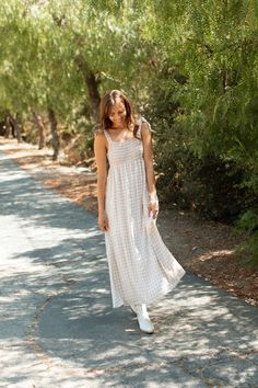 Camille Dress– CARLY JEAN LOS ANGELES Camille Dress, Open Roads, Modest Neckline, Carly Jean Los Angeles, On Repeat, Smocking, Bodice, Angeles, My Style