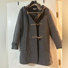 It’s Like Brand New. Originally $199. Wool Outerwear With Toggle Closure For Work, Uniqlo Winter Outerwear With Pockets, Winter Workwear Pea Coat With Toggle Closure, Classic Fall Outerwear With Toggle Closure, Winter Pea Coat With Toggle Closure For Work, Classic Winter Outerwear With Toggle Closure, Fall Outerwear With Toggle Closure For Cold Weather, Hooded Outerwear With Toggle Closure For Work, Long Sleeve Outerwear With Toggle Closure For Work