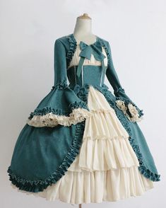 Vestidos Color Vino, Clothes Items, Op Dress, Puffy Dresses, Court Dresses, Gothic Vintage, Victorian Dolls, Medieval Dress, Vintage Gothic