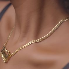 Double Plated Name Necklace – Tres Colori Jewelry Solid Necklace, Gold Jewelry Stores, Jewelry Post, Chic And Elegant, Daughter Necklace, Girly Accessories, Jewelry Lookbook, Cuban Chain, Elevate Your Style