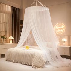 bed canopies curtains frame tent for soft girl aesthetic bedroom roomtery Aesthetic Bed Canopy, Bed Canopy With Lights, Princess Bed Canopy, Pink Canopy, Girls Canopy, Princess Canopy Bed, Magic Room, Simple Bed Designs, Aesthetic Bed