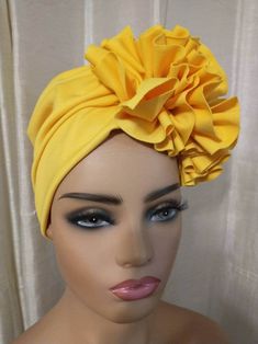 Handmade Golden yellow turban cap or turban hat is a perfect dress wear for Church or any special occasion.It's made with a stretchy scuba fabric ;double lined. The band measures 2 inches wide while the head circumference measures 21.5, 22.5, 23.5inches respectively. This turban cap can be customized by preference. Please leave your actual measurements through my messaging section. Adjustable Yellow Headscarf In Headband Shape, Adjustable Yellow Headscarf Headband, Yellow Adjustable Headband Headscarf, Yellow Headwrap One Size Fits Most, Yellow Headwrap Headband One Size, Yellow Headwrap Headband One Size Fits Most, Yellow One Size Fits Most Headband Headwrap, Yellow One Size Headband Headscarf, Yellow Headband Headscarf